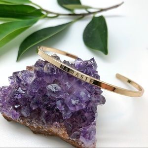 Namaste Minimal Gold Bangle